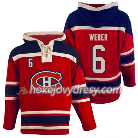Montreal Canadiens Shea Weber 6 Červená Sawyer Mikiny Hooded - Pánské